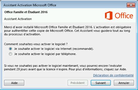Office 365 nous avons du mal à activer office windows 7